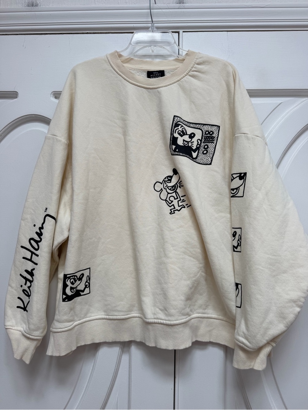 Disney Keith Haring Mickey  Crewneck Sweatshirt XL
